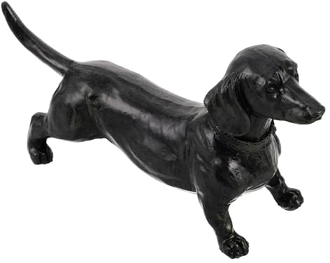 Happyyami Bassotto Statua Decorazione Del Giardino Pup Memoriale Ornamenti Ornamenti Esterni Decorazioni Accessori Per Cani Statua Di Animale Pet Cane Peluche Artigianato In Resina Cane