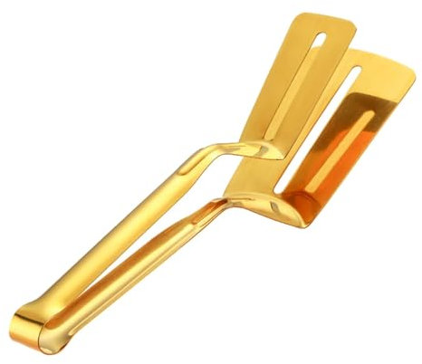 CGACCSD Pince à mastic, spatule à pince Flipper Combo | Pince à steak double face – Pince à poisson rôti, spatule à poisson, spatule de cuisine, poignée ergonomique pour steak, viande de hamburger