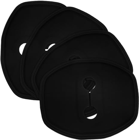 Luxshiny 4pièces Silicone pour Serrure De Porte Automobile Couvre-Locks pour des Serrures De Voiture Et Accessoires De Verrouillage De Porte