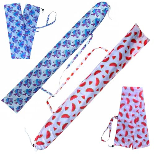 Aquadelos X2 - Custodia per ombrellone da spiaggia con manico resistente, accessorio di ricambio per ombrellone da spiaggia