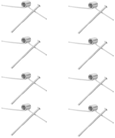Healeved 8 Pezzi Molle a V per Fermaglio per Chioma in Acciaio Inox 8 Pezzi – Ricambi per Forcine Clip a Molla – Accessori Fai da Te per Riparazione e Styling Sicuro di Donne e Ragazze