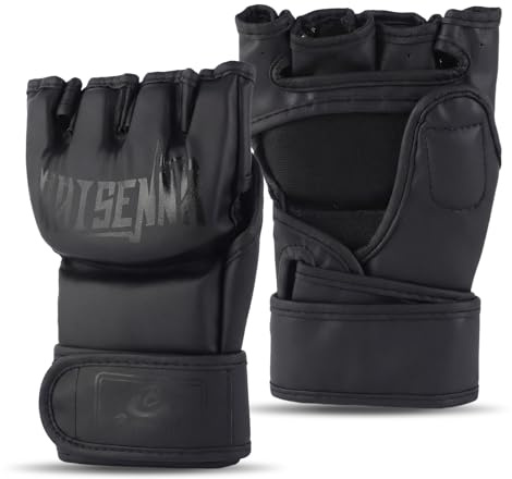Hwtcjx Gant Boxe, Gants de Boxe, Gants dentraînement Primaire, Gant de Combat de Boxe Réglables pour MMA Muay Thai Kickboxing Mixtes Sparring Arts Martiaux Sac de Frappe