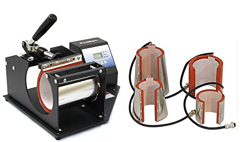PixMax 5 in1 Tassenpresse Hitzepresse Transferpresse Presse Tassen bedrucken Gratis Sublimationspapier und Klebeband