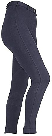 Shires Wessex - Pantalones de equitación para niños, 11/12 años, color azul marino