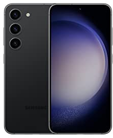 Samsung Galaxy S23 5G Dual SIM Android Mobile Phone, 128GB, SIM Free Smartphone, Black (Renewed)