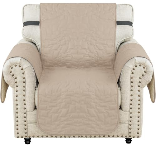 Ystyle Funda Sofa 1 Plaza, Fundas Sofa Ajustables, Beige | Fundas De Sofa Anti Gatos, Antimanchas Cubre Sofa Antipelos AntiarañAzos, Funda Para Sillon Individual Lavable