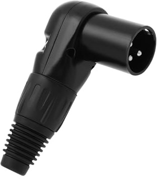 ECSiNG 1 Pz 3 Pin XLR Saldare Adattatore Femmina 90° Angolo 5 Posizione Regolabile Audio Saldare Connettore Per Altoparlante Microfono Mixer Interfaccia Audio