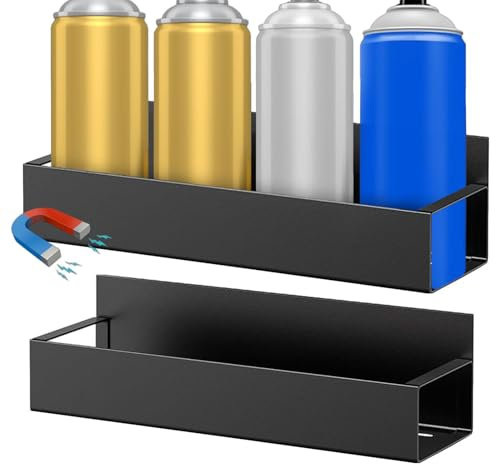 Soporte magnético para latas de pintura, estante de almacenamiento para botellas de pintura, 2 unidades, organizador mecánico de latas de pintura, material confiable, organizador de botellas de pintur