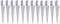 Aqbau® Set di 12 manicotti a terra per pali da inserire, L, manicotto per terreno zincato a caldo, manicotti per pali in legno, forma L, 60 x 600 mm