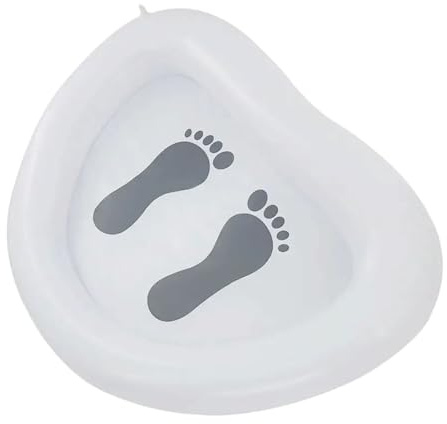 FANSHINUO Bacino gonfiabile portatile del pediluvio con pompe manuali per la rimozione dei detriti dell'erba della sabbia a riva campeggio area di nuoto