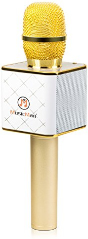 MusicMan Trådlös Bluetooth Karaoke Mikrofon Bärbar Stereohögtalare AUX Musik Streaming Handhållen Musikmaskin KTV Vocal & Karaoke APPs Kompatibel Inbyggd Equalizer BT-X31