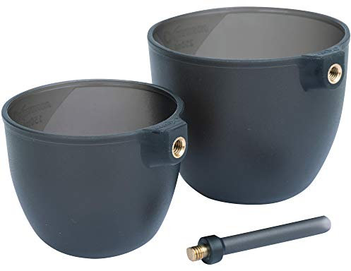 Fox Matrix Groundbait Cup Set - 2 Grundfuttercups zum Anfüttern mit der Kopfrute, Köderbecher für Grundfutter zum Stippangeln