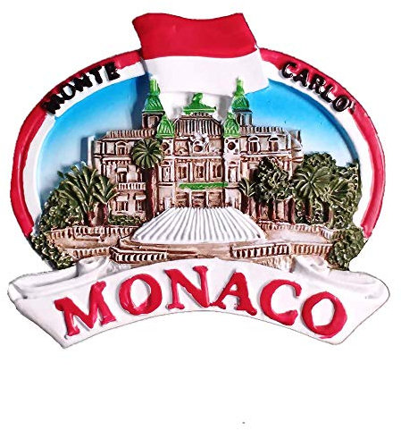 Magnete da frigorifero 3D Monte Carlo Monaco, souvenir da viaggio, regalo per la casa e la cucina, adesivo magnetico, collezione di magneti per frigorifero Monaco