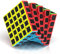 ROXENDA Zauberwürfel Kohlefaser Speed Würfel Super-haltbarer Aufkleber mit Lebhaften Farben (5x5x5)
