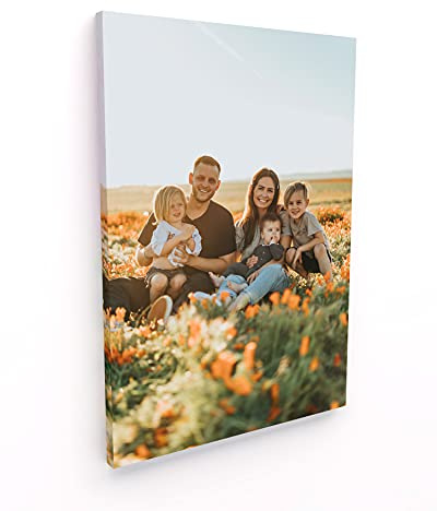 Panorama Cuadro Personalizado con Foto en Lienzo - 50x70 cm - Regalo San Valentín, Boda, Cumpleaños - Fabricado en España - 20 Tamaños Disponibles