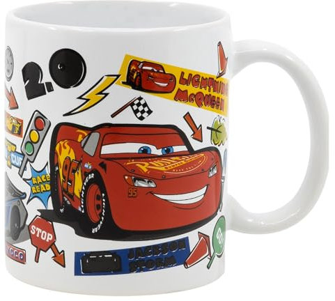 Taza de cerámica de sublimación de 325 ml en caja de Cars
