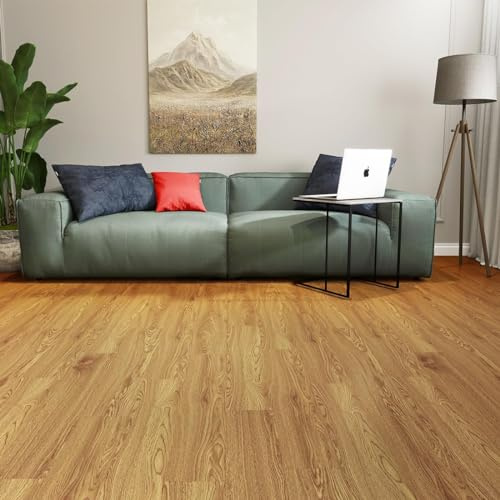 𝐅𝐋𝐎𝐑𝐄𝐗𝐏 Vinyl Flooring - Lino Flooring,Peel & Stick Floor Tiles Self Adhesive Floor Tiles,2mm 36pcs Waterproof,for Kitchen Living Room Floor Plank(5.02m²,Saddle Oak)