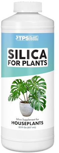TPS NUTRIENTS Silica for Houseplants, Liquid Silicon Plant Food for Strong Stems and Healthy Leaves, Liquid Plant Fertilizer, 32 oz (1 Quart)