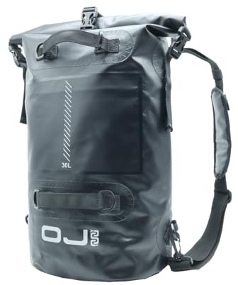 OJ Mochila impermeable para moto Dry Excursion 30, 30 l, 20 x 25 x 75 cm, cierre enrollable, con inserciones reflectantes