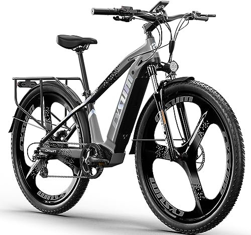 cysum Speedy E-Bike Damen Herren, 27,5/29 Zoll E-Mountainbike, Elektrofahrrad mit 48V14Ah Wechselakku, 100km Reichweite, 25km/h, Hydraulische Scheibenbremse (29'' GRAU)