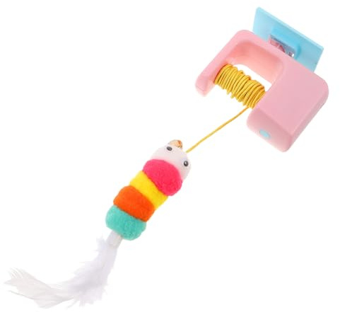 MERRYHAPY Giocattolo Per Gatti Con Porta Telescopica Automatica Intelligente Giocattolo Elettrico Per Inseguire I Gatti