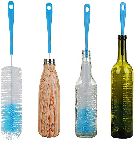 ALINK 17in Extra Long Bottle Cleaning Brush Cleaner for Washing Narrow Neck Beer/Wine/Thermos, Brewing Bottles, Hummingbird Feeder