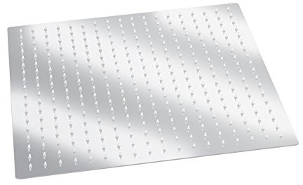 Regendusche Kopfbrause Duschkopf Eckig Regenbrause im Schlankes Design 20 Zoll Hochdruck Regenduschkopf Quadratischer fester Duschkopf mit Edelstahlmaterial Wasserfall Regenduschkopf