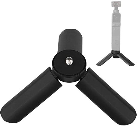 LbsAMP Mini trípode con tornillo de 1/4 pulgadas para escritorio, portátil, antivibración, compacto, para teléfono, suave, 4 Osmo, móvil, Vimble, 2 asas de cardán y todas las cámaras