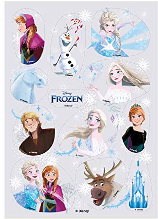 Dekora - Décoration Coméstible pour Gâteaux d'Anniversaire pour Enfants de Silhouette Découpée de La Reine des Neiges 2, 1 unité (Lot de 1)