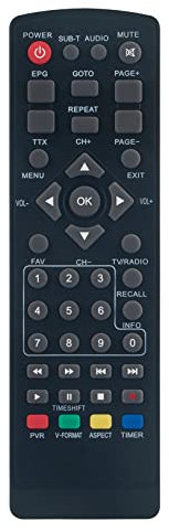 VINABTY Replacement Remote Compatible with PremiumX Kabel Receiver DVB-C FTA 530C