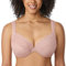 DELIMIRA Women's Front Fastening Bras Unlined Lace Plus Size Support Underwire Rose Smoked 48B