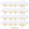 SPOKKI Hand Fan Folding, 16 Pieces Paper Fans with Portable Bags, Hand Fans for Wedding Favours, Guests, Party Decorations, Photo Prop (White)