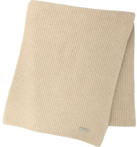 Isglut mjuk stickad halsduk undinel halsduk designad i Tyskland, Beige, One size