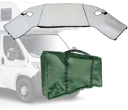 CStern Cubierta para Parabrisas de Autocaravana, para Compatible con Fiat Ducato, Boxer Relay X250/290 de 2006 – 2022 Campervan Motorhome