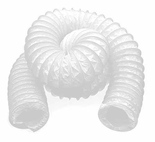 H&C VENT Tubo flessibile in PVC di scarico Ø 160 mm diametro tubo – HVAC 6 m lunghezza massima condotto dell'aria – uscita ventilazione tubo flessibile per aria condizionata, sistema di alimentazione