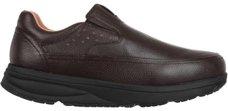 MBT Nishi 2 Zapatos de Vestir para Hombre Anatómicos y Cómodos. Calzado Fisiológico Confort y Estabilidad con Suela Curva. Zapatos Casual de Piel Sin Cordones con Plataforma. Color Marrón