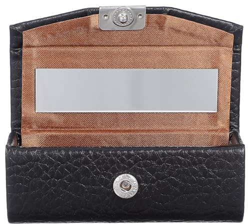 DOITOOL Portarossetto Tascabile in Pelle Specchio, Custodia Portatile per Rossetto Singolo, Scatola Decorativa per Rossetto da Viaggio per Donna, Protezione Cosmetici Elegante e