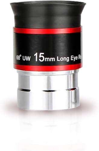 AltiraX Oculaire Ultra Grand Angle de 68 degrés pour télescope (15 mm) entièrement recouvert de Vert 3,2 cm Ensemble d'accessoires de télescope (15 mm) - 1 pièce