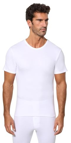 Abanderado Thermo-Linie für den Winter, kurzärmelig, T-Shirt für Herren, weiß, M