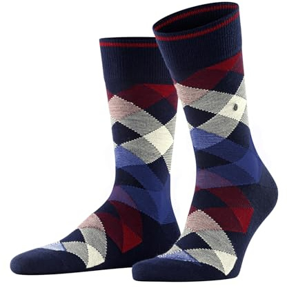 Burlington Newcastle M So laine fantaisie 1 paire, Chaussettes Homme, Bleu Marine 6121, 40-46