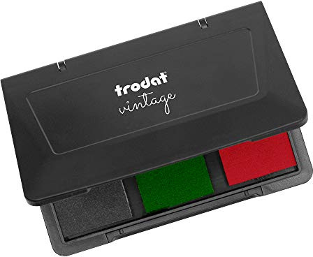 Trodat Cuscino per timbri vintage – combinazione di colori del timbro fatto in casa