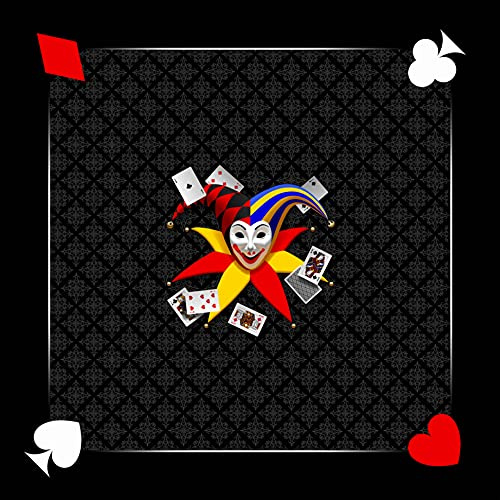 Tapis Belote Joker - Noir - 60 x 60 cm - Fabrication Française
