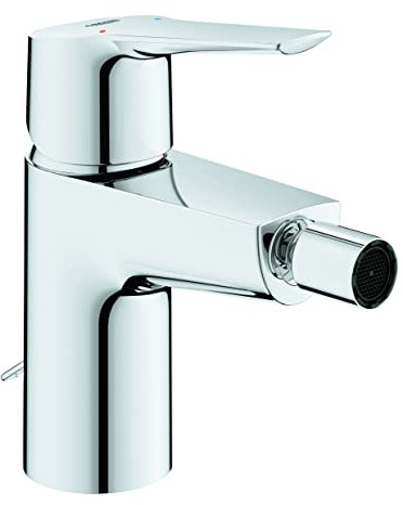 Grohe Start QuickFix- Grifo de bidé monomando (vaciador push-open, cartucho de cerámica de 28 mm, menor consumo de agua con caudal 5 l/min, fácil instalación, altura 147mm), cromo, 32281002