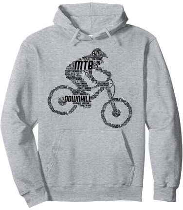 Mountain Bike Downhill MTB Bici Ciclismo Biker Bambini Ragazzi Felpa con Cappuccio