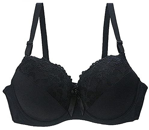 Reggiseno Floreale Sexy Imbottito con Ferretto Scollatura a V Coppa Piena 3-C