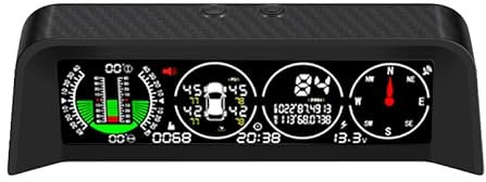 OBEST Auto Head up display,Reifendruckkontrollsystem mit Reifendrucksensor,auto Neigungsmesser,GPS Tachometer,Geschwindigkeitsmesser,Kompass