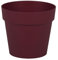 EDA - Pot de Fleur Rond Toscane Ø 15 cm - Volume 1,6 L - Ø 15,3 x H.13,7 cm - Rouge Bourgogne