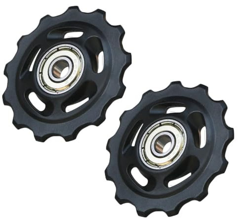 2 x 13T Bicycle Gear Mech Pulley Jockey Wheels Cycling Derailleur Jockey Wheels Rear Wheel Pulleys Speed Derailleur for Most Bicycles