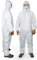 Paintbutler Pro - Chemikalien-Schutzanzug mit Kapuze - Kat III Typ 5B & 6B - Industrie-Schutzkleidung, mikroporöser Einweg-Arbeits-Overall, Robust 60gsm, Partikeldicht (L)