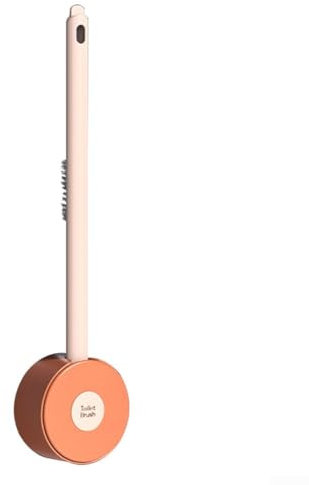 Mess Cleaning Silicone Toilet Brush and Holder Set for Motorhomes (for PINK)